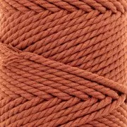 3mm Macramé cotton cord spool - Cinnamon x50m