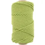 3mm Macramé cotton cord spool - Mint x50m