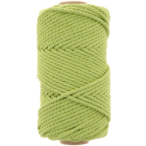 3mm Macramé cotton cord spool - Mint x50m