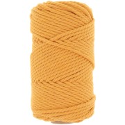 3mm Macramé cotton cord spool - Mustard x50m|raw }}