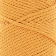 3mm Macramé cotton cord spool - Mustard x50m