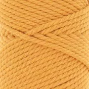 3mm Macramé cotton cord spool - Mustard x50m