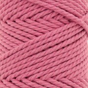 3mm Macramé cotton cord spool - Antique pink x50m