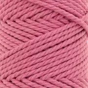 3mm Macramé cotton cord spool - Antique pink x50m