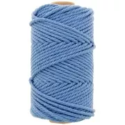 3mm Macramé cotton cord spool - Light Blue x50m