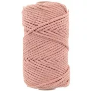 3mm Macramé cotton cord spool - Nude x50m