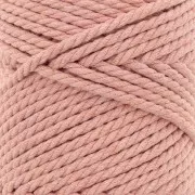3mm Macramé cotton cord spool - Nude x50m