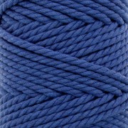 5mm Macramé Cotton Cord Spool - Night Blue x50m