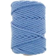 5mm Macramé Cotton Cord Spool - Light Blue x50m|raw }}