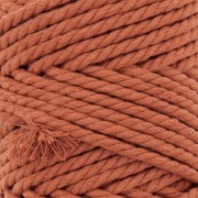 5mm Macramé Cotton Cord Spool - Cinnamon x50m
