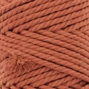 5mm Macramé Cotton Cord Spool - Cinnamon x50m