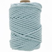 Spool of 5mm cotton cord for macramé - Celeste  x50m|raw }}