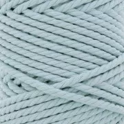 Spool of 5mm cotton cord for macramé - Celeste  x50m