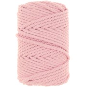 Spool of 5mm cotton cord for macramé - Baby Pink x50m|raw }}