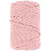 Spool of 5mm cotton cord for macramé - Baby Pink x50m