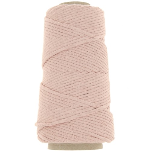 Macramé combed cord spool Cotton Supreme 3XL - Nude x75m