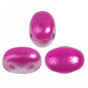 7x5mm Glass beads Samos® by Puca® - Ice Slushy Strawberry x10g
