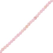 2.5mm Round dyed mother of pearl beads - Light Pink x38cm|raw }}