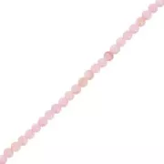 2.5mm Round dyed mother of pearl beads - Light Pink x38cm
