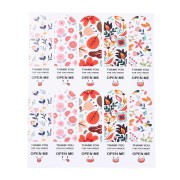 7x2cm self-adhesive label sheets "Thank You For Your Order - Open me" x100|raw }}