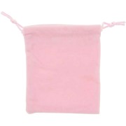 Velvet jewelry pouch 100x120 mm - Pink x1|raw }}