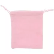 Velvet jewelry pouch 100x120 mm - Pink x1