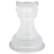 Silicone mold to make the 3D tower of the chessboard 31x22 mm resin x1