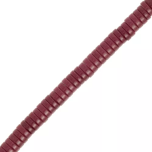 5x1.5mm Round beads Heishi imit gemstone Bordeaux dyed agate x40cm