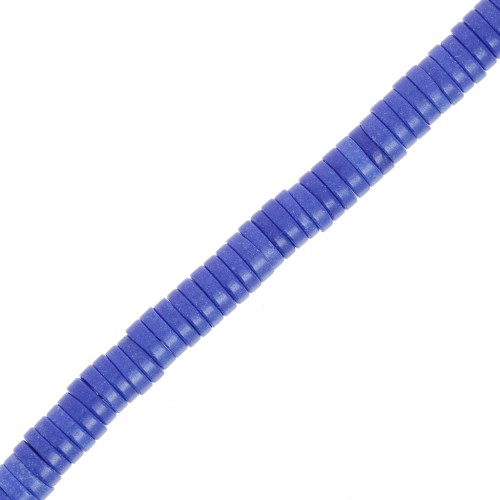 5x1.5mm Round beads Heishi imit gemstone Dark Blue dyed Agate x40cm