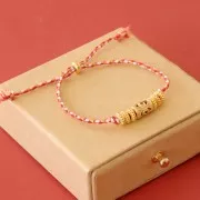 11x8mm Bead hollow tube worked with Zirconium oxides - Gold Tone - Green - Orange