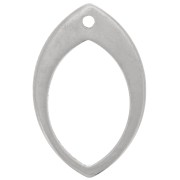 20x13mm Stainless steel 304 Hollow oval pendants x2|raw }}
