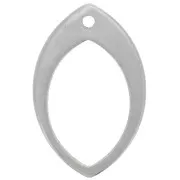 20x13mm Stainless steel 304 Hollow oval pendants x2