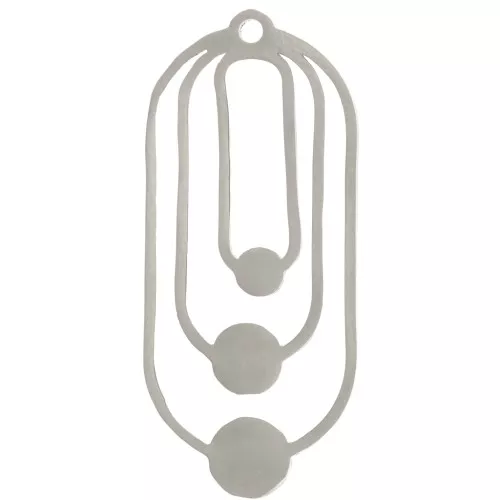 31x14mm Stainless steel 201 Pendant design for 3mm, 4mm & 5mm cabochon x1