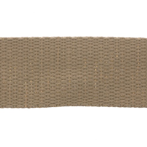 30mm Wide Metallic strap - Sand - Gold x1m