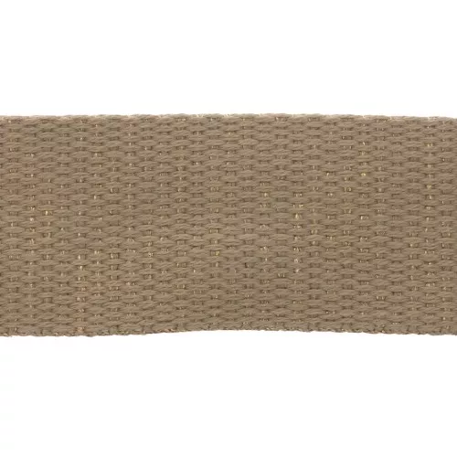 30mm Wide Metallic strap - Sand - Gold x1m
