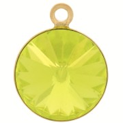 10mm pendant setting for 1122 PureCrystal cabochon - Gold Tone x1