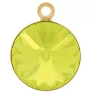 10mm pendant setting for 1122 PureCrystal cabochon - Gold Tone x1