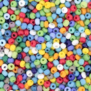 Preciosa Seed Beads 11/0 2 mm - Multicolored Opaque Mix x 20 g
