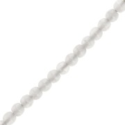 3mm Czech recycled glass beads - Alabaster Grayish x50|raw }}