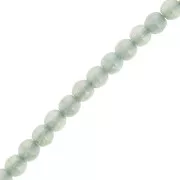 3mm Czech recycled glass beads - Alabaster Fern Green x50