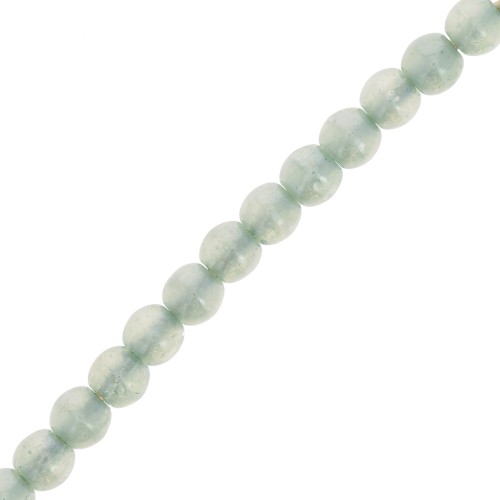 3mm Czech recycled glass beads - Alabaster Fern Green x50