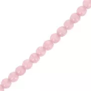 3mm Czech recycled glass beads - Alabaster Rose Taupe x50