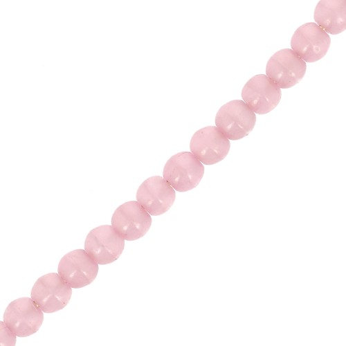 3mm Czech recycled glass beads - Alabaster Rose Taupe x50
