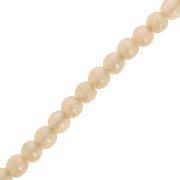 3mm Czech recycled glass beads - Alabaster Light Peach x50|raw }}