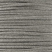 3mm Italian-made Luxor Soutache - Brown - Silver x1m