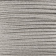 3mm Italian-made Luxor Soutache - Light brown - Silver x1m