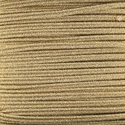 3mm Italian-made Luxor Soutache - Light brown - Gold x1m