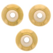 9mm 304 Stainless Steel stopper bead with 3mm hole - Gold Tone x1|raw }}