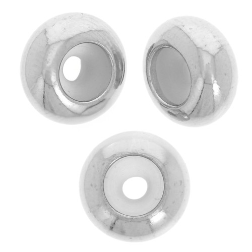 Bead stopper 9 mm with 3 mm hole - Stainless steel 316 x1