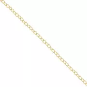 1.65mm cable mesh Chain - Fine Gold Plated x50cm